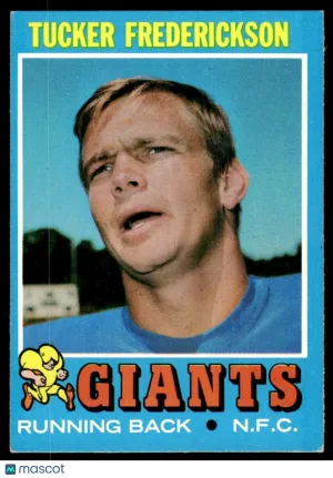 1971 Football Tucker Frederickson #101