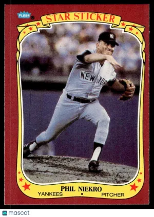 1986 Baseball Phil Niekro #82