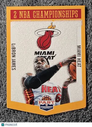 2012 Panini Past & Present #18 LeBron James Championship Banners