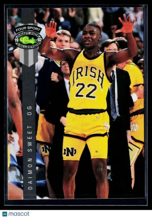 1992 Classic Four Sport Draft Pick Collection Daimon Sweet #64