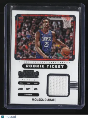 Moussa Diabate 2022-23 Panini Contenders Rookie Ticket Swatches #RTSMDL-