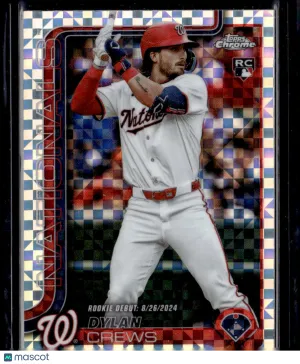 2025 Topps Chrome Update Dylan Crews #USC190 X-Fractor RC