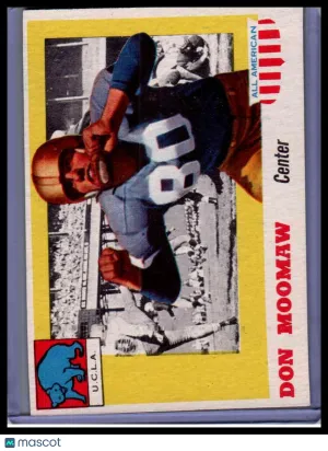1955 Topps All-American Football Card Donn Moomaw UCLA Bruins #40