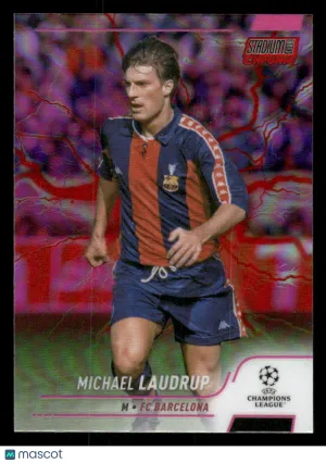 2021-22 Stadium Club Chrome UEFA Champions League Michael Laudrup #13 Pink/Red Electric Charge
