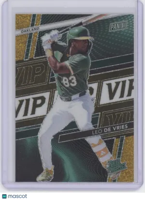 2026 Panini The National Prizm VIP Leo De Vries #RP-LDV Gold Glitter /5