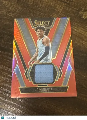 2025-26 Panini Select Ja Morant #SSW-JAM Red /75 Memorabilia