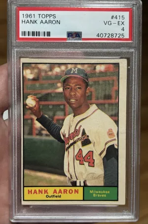 1961 Topps Hank Aaron front