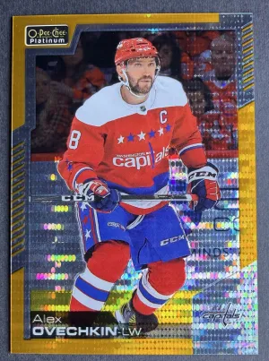 Alex Ovechkin 2020-21 O-Pee-Chee Platinum Seismic Gold /50 #150