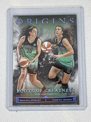 2023 Panini Origins WNBA Roots Of Greatness Sabrina Ionescu And Breanna Stewart