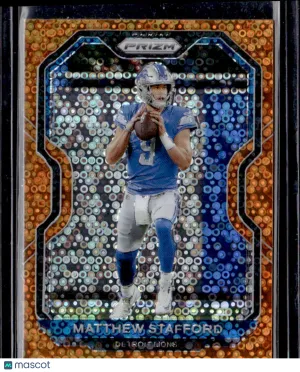 2020 Panini Prizm Matthew Stafford #199 Orange Disco