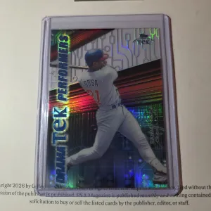 2000 Topps Tek Sammy Sosa Drama Performers
