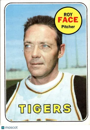 1969 Baseball Card Roy Face #207