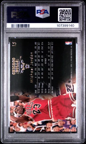 1995 Flair Michael Jordan #15 back