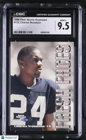 1999 Fleer Sports Illustrated Charles Woodson Rookie #132 CGC 9.5 Oakland Raiders