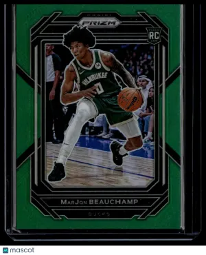 2023 Panini Prizm MarJon Beauchamp #268 Green RC