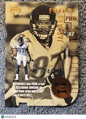 1998 Upper Deck Quantum Define the Game Keenan McCardell Tier 2 Bronze /50