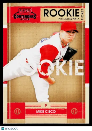 2008 Playoff Contenders Mike Cisco #39