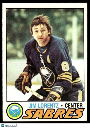 1977 Hockey Card Jim Lorentz #58
