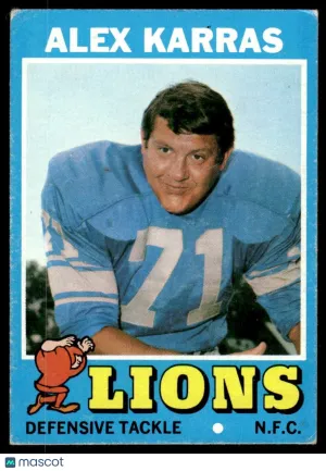 1971 Football Alex Karras #41