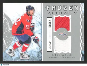 2012-13 Upper Deck Artifacts Mike Green #FA-GR Frozen Artifacts Jerseys Blue MEM