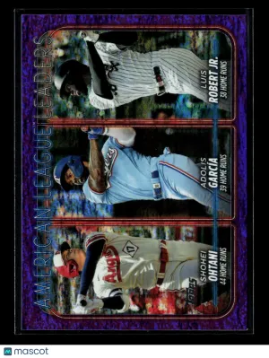 2024 Topps Series One Shohei Ohtani Luis Robert Jr. Adolis García #179 Purple Foil 517/799