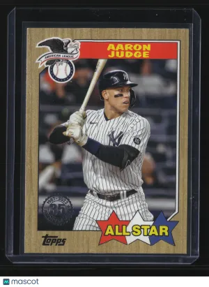 Aaron Judge 2022 Topps Series 2 #87AS4-1987 Topps All-Star