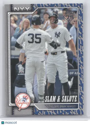 2026 Topps Update Series Slam & Salute (Bellinger, Judge) #US169 Logo Refractor