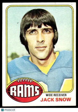 1976 Football Card Jack Snow #401