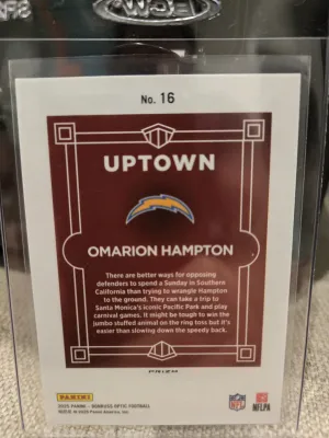 2025 Optic Omarion Hampton Rookie Uptown back