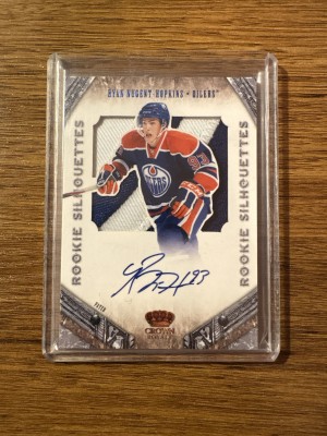 2011-12 Panini Crown Royale Ryan Nugent-Hopkins Rookie Silhouettes Prime Patch Auto /25