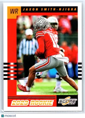 2023 Score Jaxon Smith-Njigba #8 2003 Throwback Rookies Ohio State Buckeyes