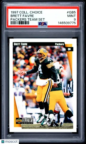 1997 Collector's Choice Packers Team Set Brett Favre #GB5 PSA 9