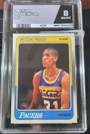 1988 Fleer Reggie Miller #57 Rookie