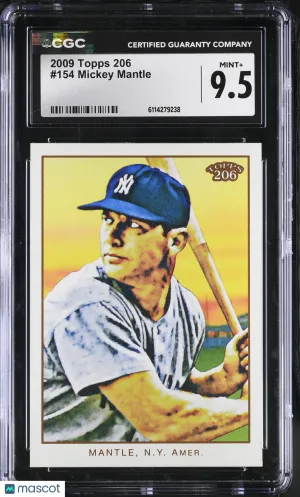 2009 Topps 206 Mickey Mantle #154 CGC 9.5 New York Yankees