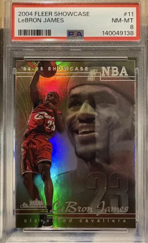 2004-05 Fleer Showcase LeBron James Cavaliers Hologram front