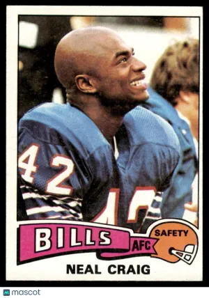1975 Football Neal Craig #387