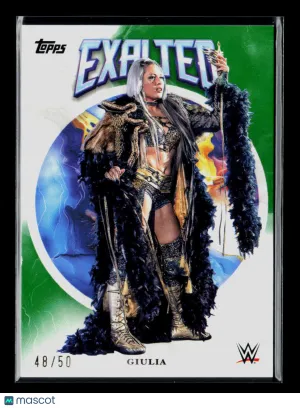 2025 Topps Exalted WWE Giulia #28 Green 48/50