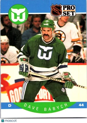 1989 Pro Set Dave Babych #99 Hartford Whalers NHL Hockey Card