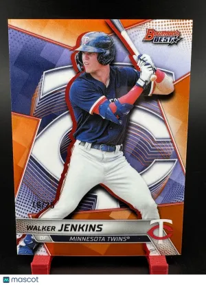 2025 BOWMAN'S BEST Walker Jenkins #TP-7 Orange Refractor /25