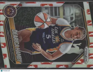 Dearica Hamby 2025 Prizm WNBA #39 WNBA Logo DSG Exclusive - Los Angeles Sparks