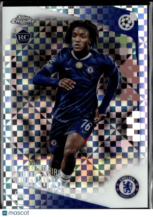 2026 Topps Chrome UEFA Champions League Chelsea Shumaira Mheuka #32 RC Soccer Card