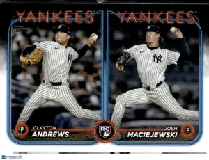 2024 Topps Update Series Josh Maciejewski Clayton Andrews #US163 Royal Blue RC