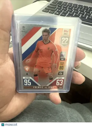 2022 Topps Match Attax UEFA Nations League Finals Frenkie de Jong #22 Soccer Card