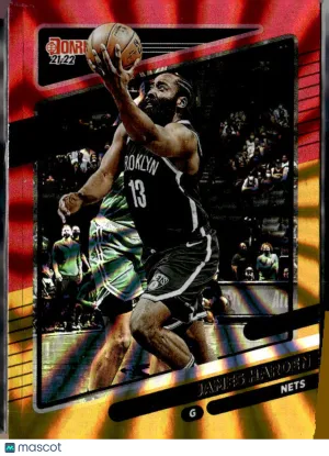 2021 Panini Donruss Choice James Harden #64 Red Dragon