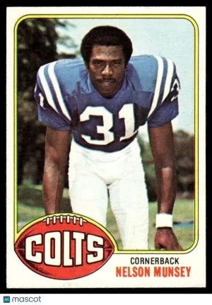 1976 Football Card Nelson Munsey #153