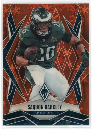 2025 Panini Phoenix Saquon Barkley Orange Winter 3/99