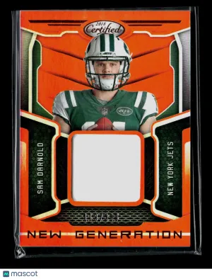 2018 Panini Certified Sam Darnold #5 Orange Memorabilia