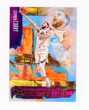 2018-19 Panini Court Kings STEPHEN CURRY Rare RENAISSANCE MEN INSERT #22 - Golden State Warriors