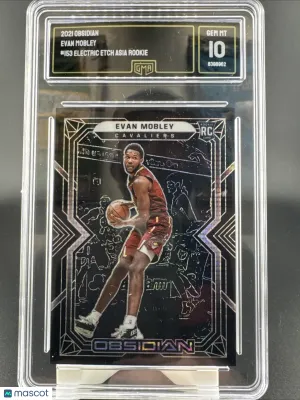 2021-22 Panini Obsidian Evan Mobley #153 [Base] Rookie Base Set GMA 10