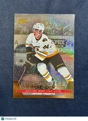 2026-27 Upper Deck Series 1 James Hagens #DD-13 Debut Dates Speckle
